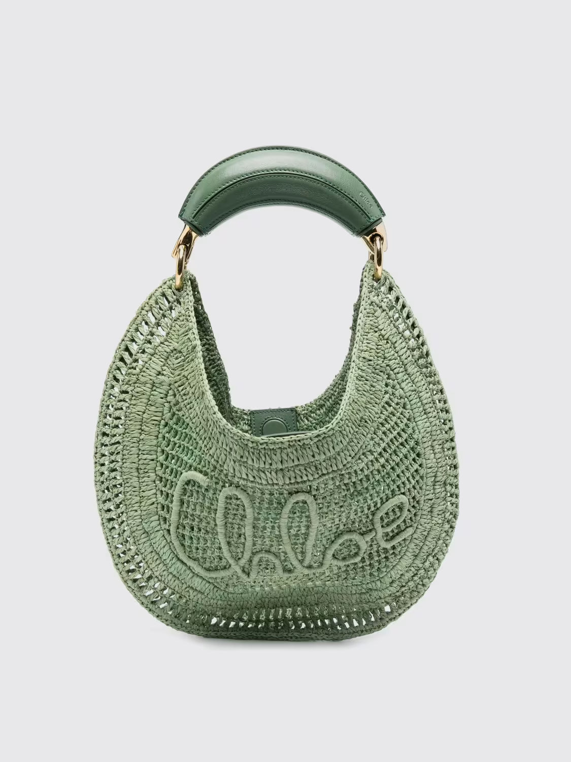Chloé - Summer Banana hobo bag in raffia