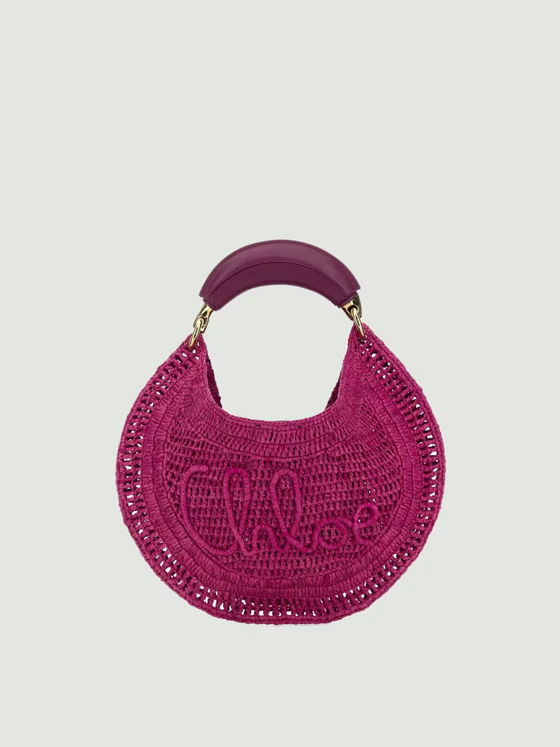 Chloé - Summer Banana hobo bag in raffia