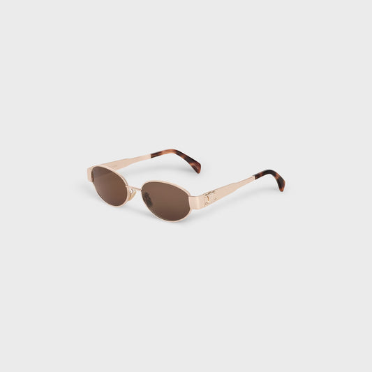 Celine - Gold Oval sunglasses