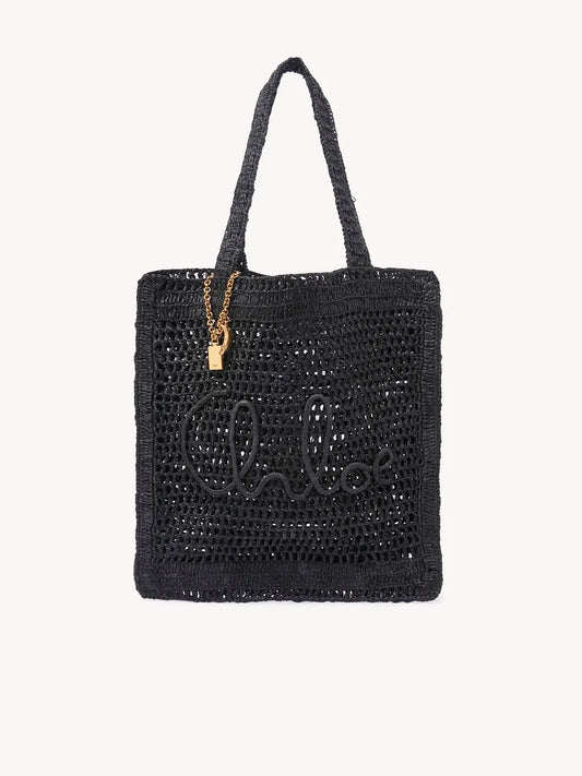 Chloé - Summer banana tote raffia bag
