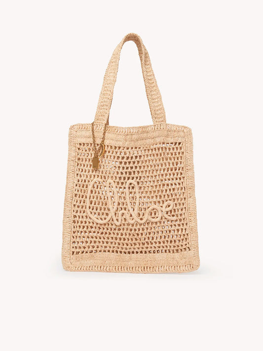 Chloé - Summer banana tote raffia bag
